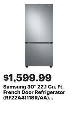 Best Buy Samsung 30 22.1 cu. ft. french door refrigerator (rf22a4111sr/aa) - stainless steel offer