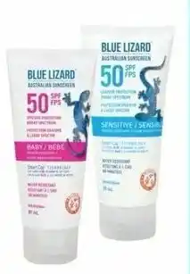 Shoppers Drug Mart Blue lizard sun care products offer