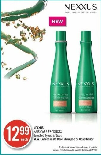 Shoppers Drug Mart Nexxus hair care products offer