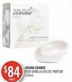 Shoppers Drug Mart Ariana grande mod vanilla eau de parfum 100ml offer