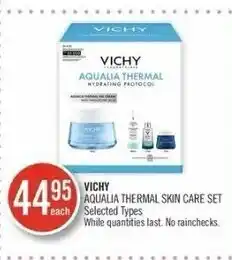 Shoppers Drug Mart Vichy aqualia thermal skin care set offer