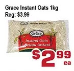 Top Food Supermarket Grace instant oats offer