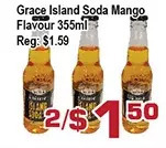 Top Food Supermarket Grace island soda mango flavour offer