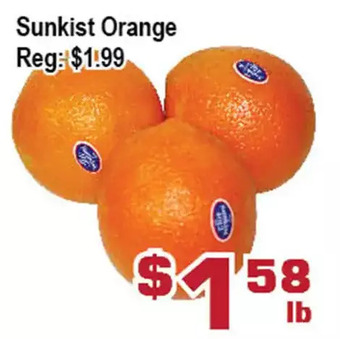 Top Food Supermarket Sunkist orange offer