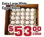 Top Food Supermarket Extra large white eggs offer