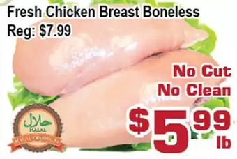 Top Food Supermarket Fresh chicken breast boneless offer