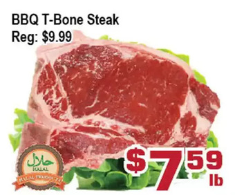 Top Food Supermarket Bbq t-bone steak offer