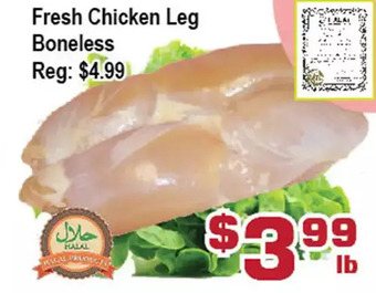 Top Food Supermarket Fresh chicken leg boneless offer