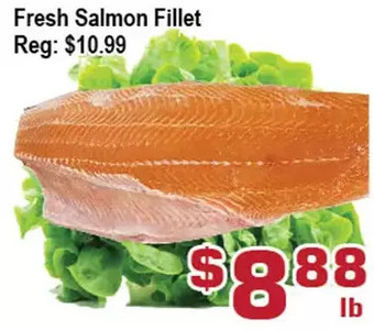 Top Food Supermarket Fresh salmon fillet offer