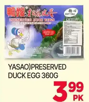 Yasao) preserved duck egg