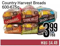 Nations Fresh Foods Country harvest breads offer