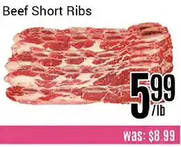 Nations Fresh Foods Beef short ribs offer
