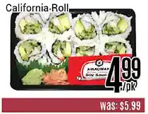 Nations Fresh Foods California roll offer