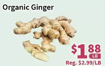 Blue Sky Supermarket Organic ginger offer