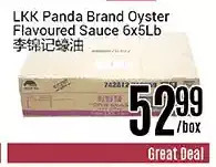Nations Fresh Foods Lkk panda brand oyster flavoured sauce offer
