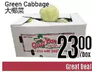 Nations Fresh Foods Green cabbage offer