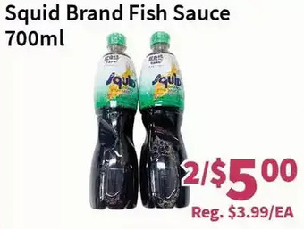 Blue Sky Supermarket Squid brand fish sauce offer