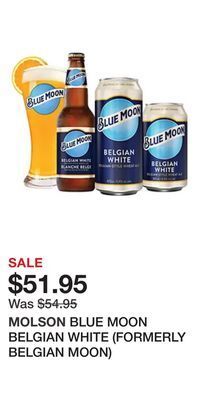 The Beer Store Blue moon belgian white (formerly belgian moon) offer