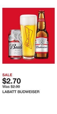 The Beer Store Budweiser offer