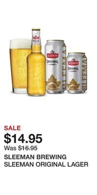 The Beer Store Sleeman original lager offer