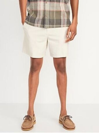 Hybrid tech chino shorts for men -- 7-inch inseam