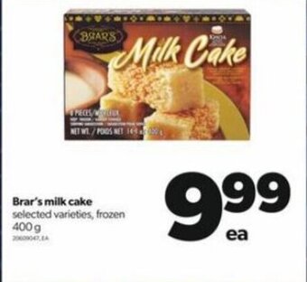 Real Canadian Superstore Brar's milk cake 400g offer