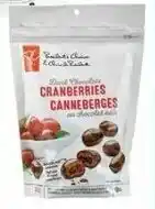 Shoppers Drug Mart PC chocolate covered cranberries (340g) offer