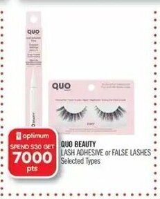Shoppers Drug Mart Quo Beauty lash adhesive or false lashes offer