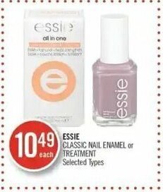 Shoppers Drug Mart Essie classic nail enamel or treatment offer