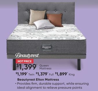 Sleep Country Beautyrest elton mattress mattress offer