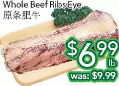 Ample Food Market Whole beef ribs eye offer