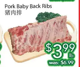 Ample Food Market Pork baby back ribs offer