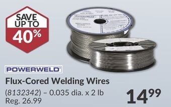 Princess Auto Flux-cored welding wire offer