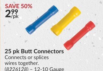 Princess Auto 25 pk butt connectors offer