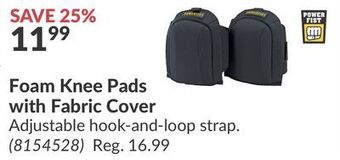 Princess Auto Foam knee pads with fabric cover offer