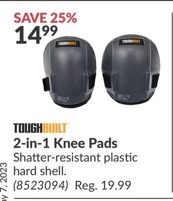 Princess Auto 2-in-1 knee pads offer