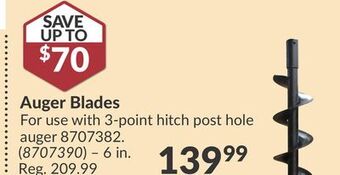 Princess Auto Auger blades offer