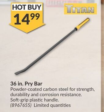 Princess Auto 36 in. pry bar offer