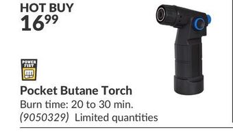 Princess Auto Pocket butane torch offer