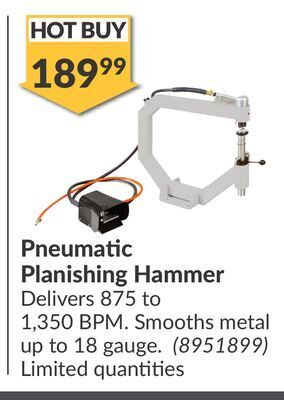 Princess Auto Pneumatic planishing hammer offer