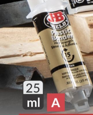 Princess Auto Plasticbonder tan adhesive syringe offer