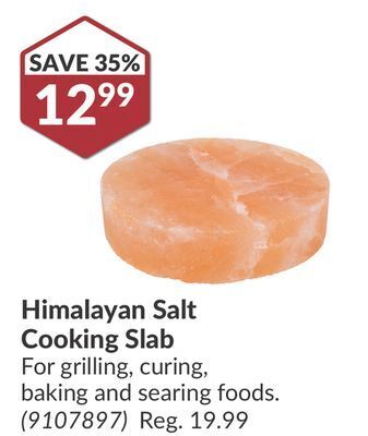 Princess Auto Himalayan salt cooking slab offer