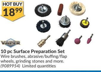 Princess Auto 10 pc surface preparation set offer