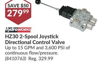 Princess Auto Hz30 2-spool joystick directional control valve offer