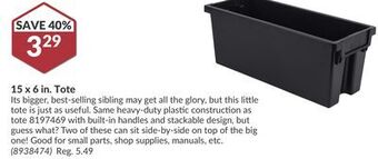 Princess Auto 15 x 6 in. tote offer