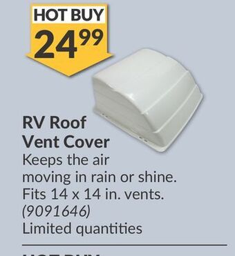Princess Auto Rv roof vent cover offer