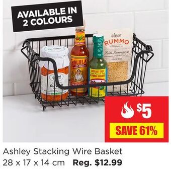 Kitchen Stuff Plus Ashley stacking wire basket offer