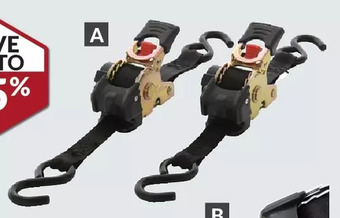 Princess Auto Pro series retractable ratchet tie-down strap sets offer