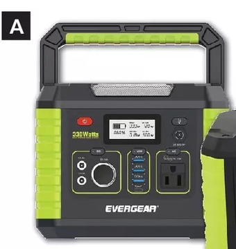 Princess Auto Evergear li-ion portable power stations offer