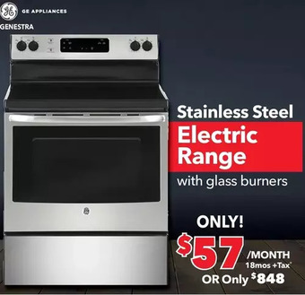 Surplus Furniture Ge stainless steel 30 electric range offer